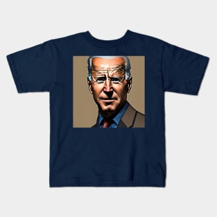 Joe Biden president portrait Kids T-Shirt